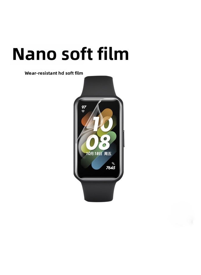 High Definition Full Screen 3D Hot Bend Tempered Glass Huawei Band 7 8 9 Soft Universal Film Compatible With Honor Band 6-Color:Composite Hot Bending Film Paper Bag 1 Piece-Dimensions:Huawei Band 10  - Image 2