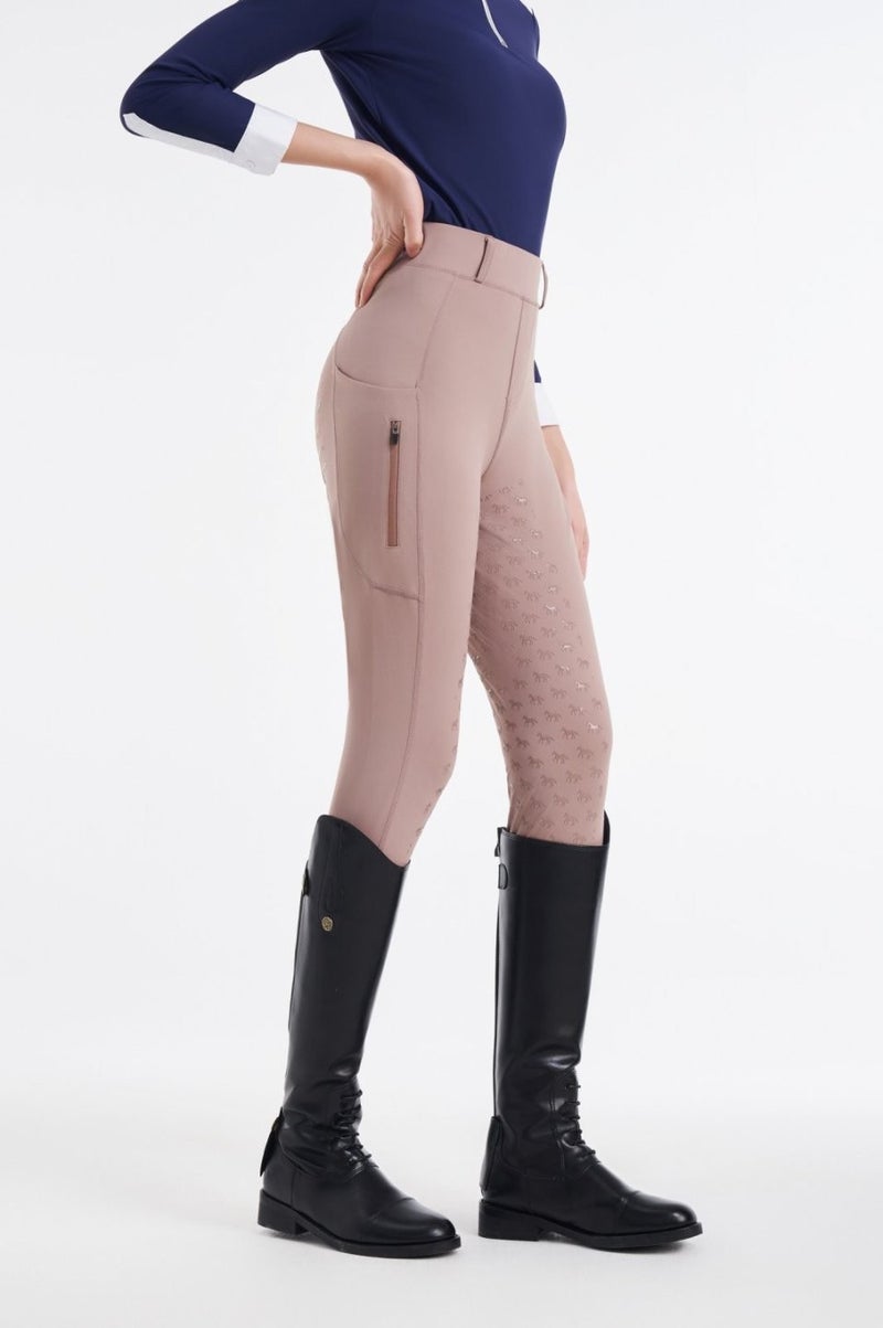 Men Women Equestrian Riding Silicone Pants Quick Dry F110 black - Image 2