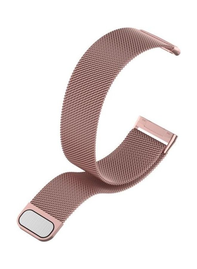 NIBEMINENT Milanese Replacement Wrist Strap For Fitbit Versa 3 Rose Pink - Image 3