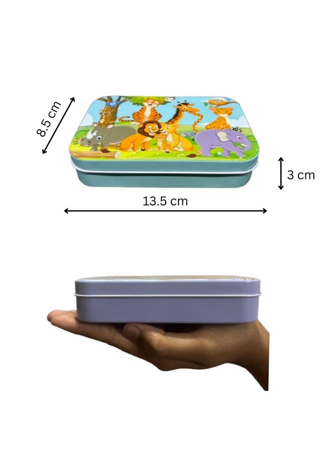 Wooden Colourful Travel Jigsaw Puzzle | Fun and Scenic 60 Pieces Puzzle Game Toy for Kids Aged 4+ Years | Educational Toys for Toddlers, Preschoolers, Montessori Kids (Wild Animals2)  - Image 5