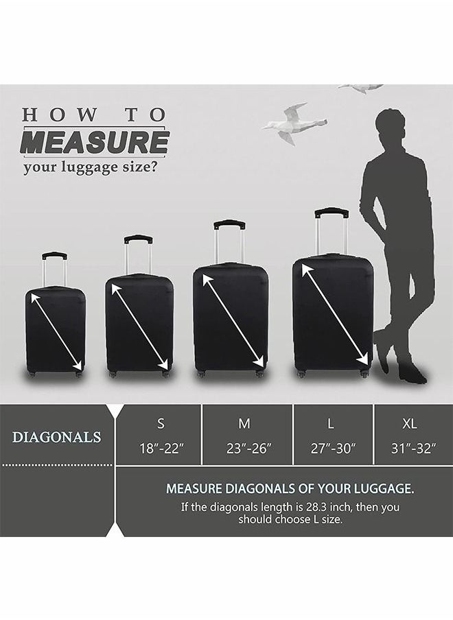 HomarKet Travel Luggage Cover Suitcase Protector Fits (18-28 inch luggage)  - Image 3