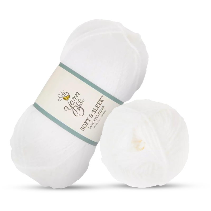 Hobby Lobby White Yarn Bee Soft  Sleek Yarn 186 Yards