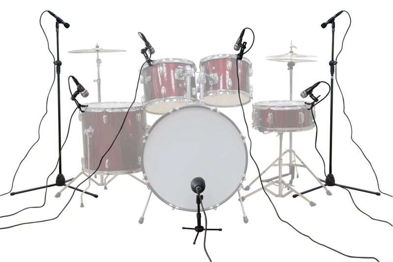 HEIMU Wired Microphone Kit for Drum and Other Musical Instruments â€¦ (A Whole Set Mic) - Image 4