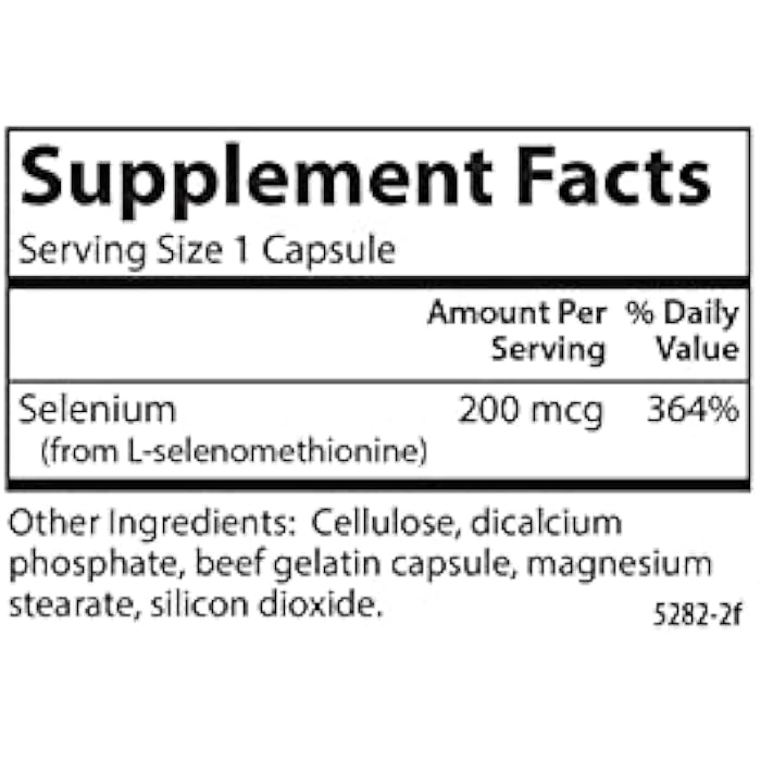Carlson - Selenium, 200 mcg Yeast-Free, Prostate Health & Immune Support, Antioxidant, 180 capsules - Image 4