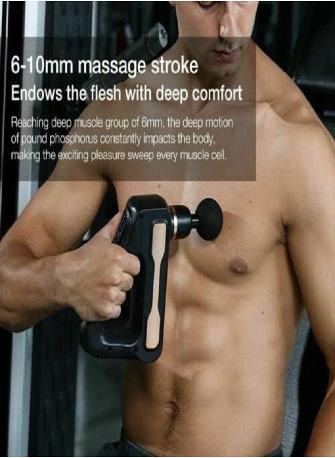 Electric Massager Portable Massage Gun with Nodes Mini Massage gun for Neck Body Back-8 Heads