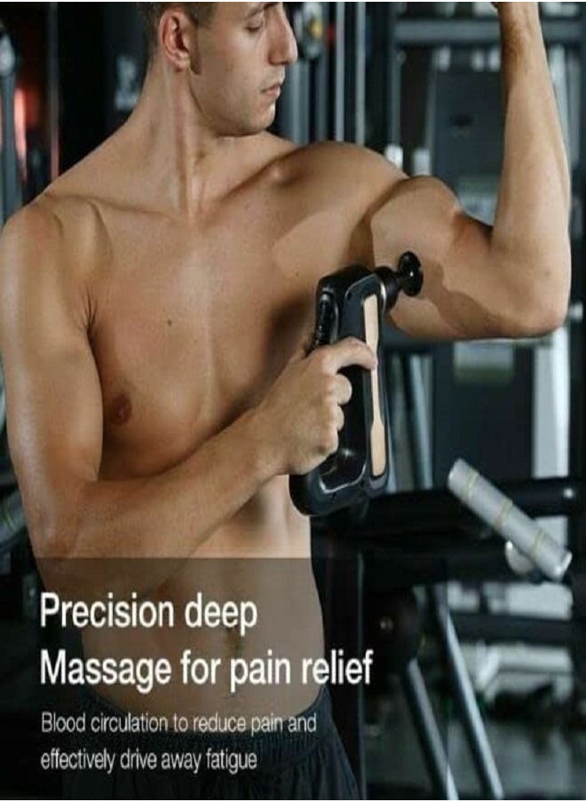 Electric Massager Portable Massage Gun with Nodes Mini Massage gun for Neck Body Back-8 Heads