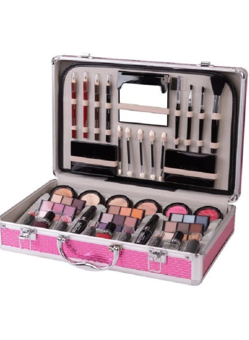 MSR SECRET FASHION  MAKEUP KIT A Complete All-In One A Stylish, Portable Aluminum Case With Brushes And Applicators For A Flawless Look.Perfect For Makeup Lovers, Professionals, And As A Gift For Any Cccasion. - Image 1