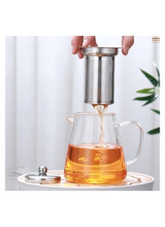 Germax Glass Teapot, 1300ml Teapot with Removable Loose Tea Infuser, Borosilicate Glass Tea Pot  - Image 3