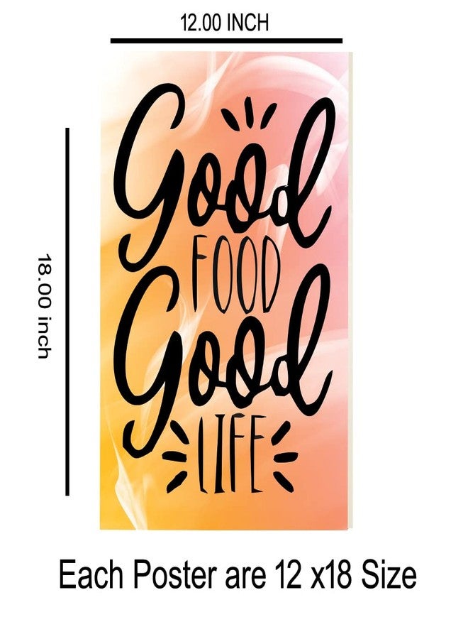 KARTMEN Unframed Positive Vibes, Positive Mind, Quote Inspiring Saying Motivational,inspirational Home Wall Photos, 300 GSM 12"x18" Poster Office Decorations- Set of 4 - Image 3