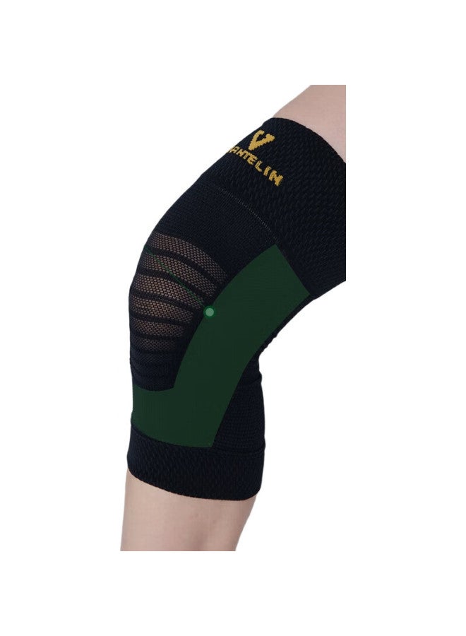 Kowa Knee Support, Imported From Japan, Unisex Badminton Running Sports Knee Protector, Blue Gray, 2-Pack, Size M - Image 3