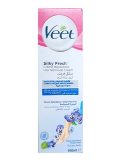 Veet Sensitive Skin Hair Removal Cream, 100g  - Image 2