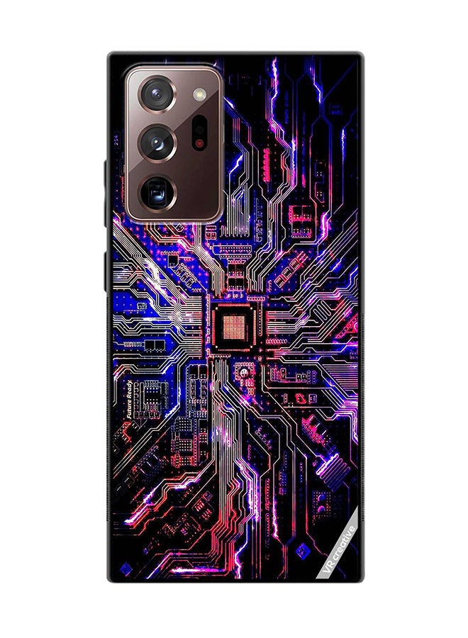 VR CREATIVE غطاء حماية لجهاز سامسونج جالكسي نوت20 ألترا 5G بتصميم تكنولوجي ملون متعدد الألوان - Image 1