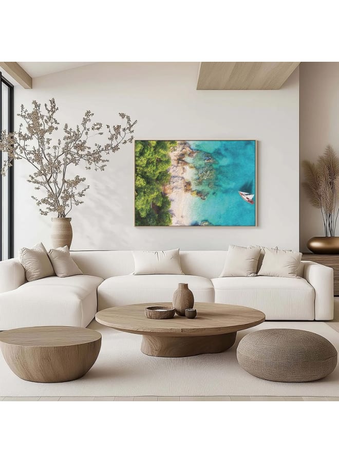 Home Gallery Croatia Panoramic coast Canvas Wall Art 120x80 - Image 2