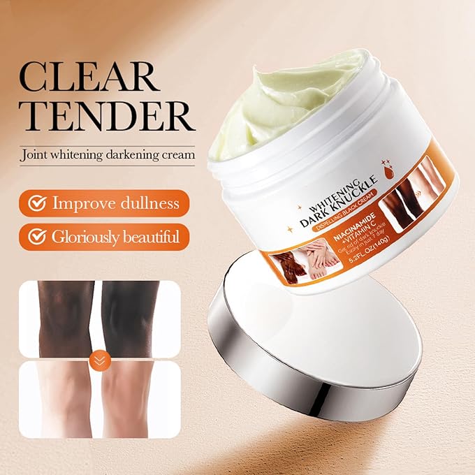 paminify 5.2oz Dark Knuckle Whitening Cream,Skin Body Bleaching For Dark Knees and Elbows,Moisturizing Strong Joint Whitening Cream for Clavicle,Neck,Niacinamide Vitamin C Dark Spot Corrector Remover - Image 2