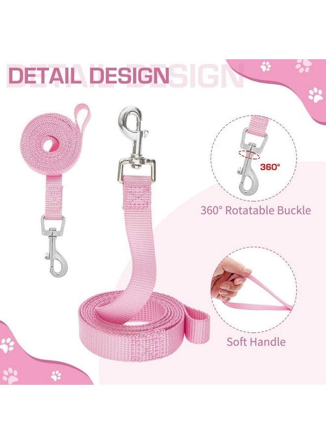 كولتيل طقم حزام ومقود للكلاب الصغيرة من KOOLTAIL، حزام شبكي ناعم منقوش للجراء مع مشبك أمان، سترة عاكسة مبطنة مريحة وقابلة للتعديل للجراء والكلاب من السلالات الصغيرة أثناء المشي، وردي، مقاس صغير جدًا - Image 4