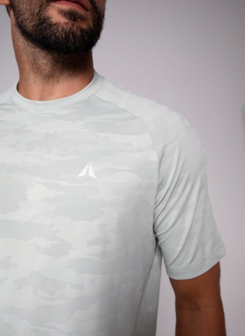 Aora Men’s Performance T-Shirt – Quick-Dry Athletic Fit for Training, Running & Everyday Comfort (Sage Green) - Image 4