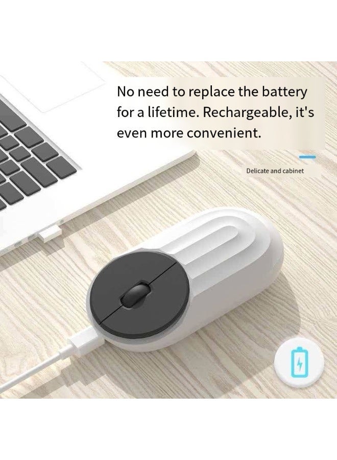 Silent Wireless Rechargeable Mouse, Noiseless Click for Office & Home - Image 3