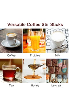 Generic 5.5”(14 cm) Bamboo Coffee Stir Sticks – 1000 Wooden Stirrers for Hot & Cold Beverages – Biodegradable, BPA-Free & Perfect for Coffee Bars & Events & Home  - Image 5