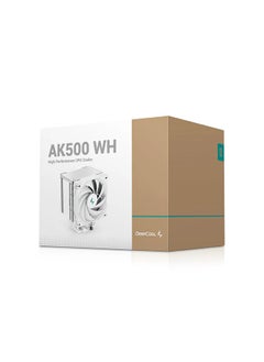 DEEPCOOL AK500 WH High-Performance CPU Cooler, 5 Copper Heat Pipes, Single-Tower Heatsink, 120mm FDB PWM Fan, 240W  - Image 5