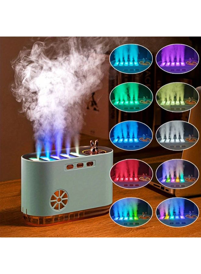 Pickup Dynamic Humidifier Nordic White Music Sync 7 Color LED Lights Diffuser Auto Off USB Powered - Image 3