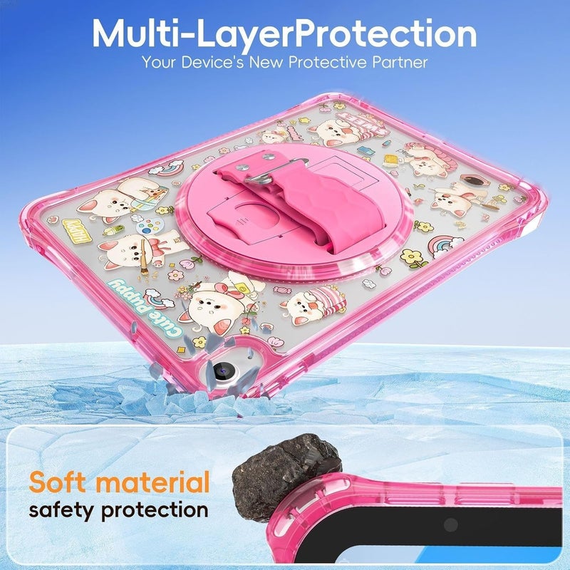 Ergonomic Double Layer Protective Tablet Case Nonslip Strap Design Full Access to Port Enhancing Protective Full Access Port Protector Case - Image 3