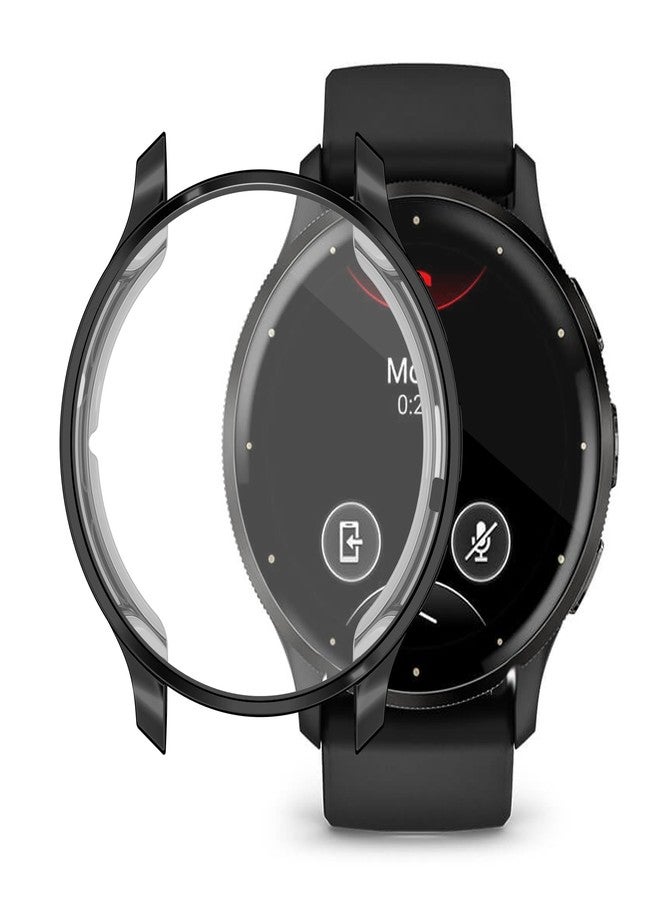 Yrzper Compatible with Garmin Venu 3 45mm Bumper Case Screen Protector Cover Soft TPU Shockproof for Garmin Venu 3 45mm Smartwatch (Black) - Image 5
