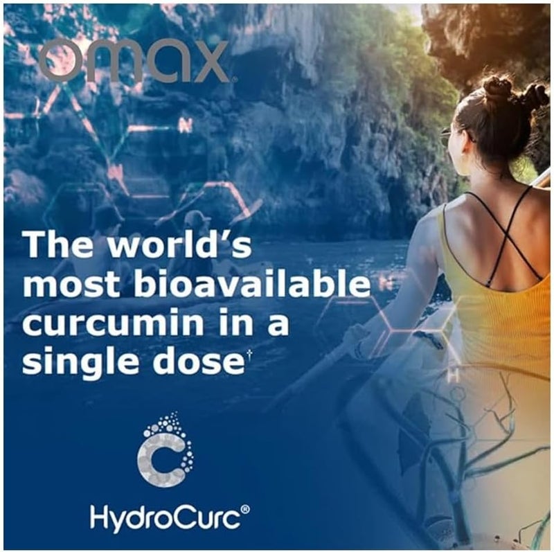 Omax3 2 Pack HydroCurc Turmeric Curcumin Softgels Highly Bioavailable MCT Oil Nanoparticle for Potency  Absorption Joint Health 120 Softgels - Image 2