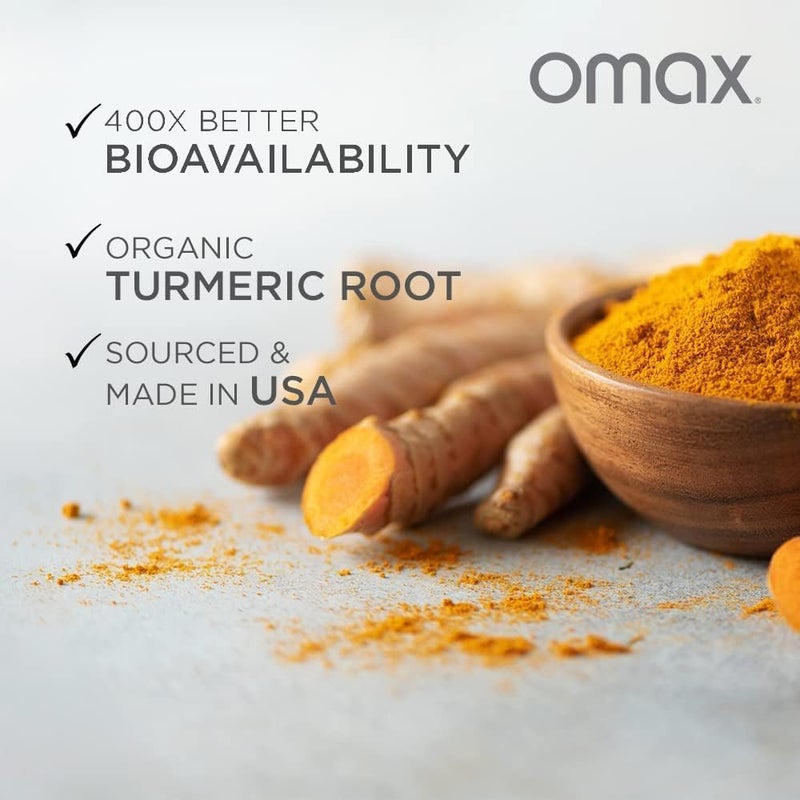 Omax3 2 Pack HydroCurc Turmeric Curcumin Softgels Highly Bioavailable MCT Oil Nanoparticle for Potency  Absorption Joint Health 120 Softgels - Image 4
