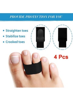 4 Pieces Broken Toe Wraps Toe Splint Hammer Toe Straightener