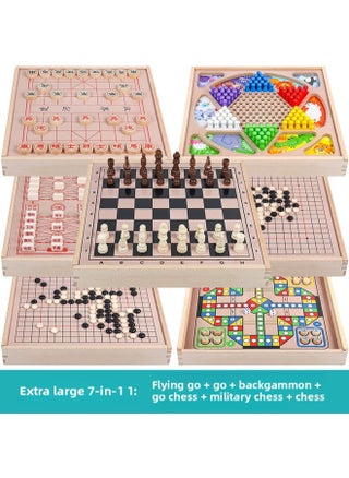 Flying Chess Checkers Gobang Colosseum Snake Chess Children's Toys Educational Two-in-One Student Multifunctional Game-Color:SY-Extra Large 7 In 1 (Flying + Checkers + Guszi + Go + Elephant + Army + Chess) - pzsku/Z2D810FD9EE26BA14FB17Z/45/1745978156/db92b17b-8ded-4d11-8772-bc4addaf1c28
