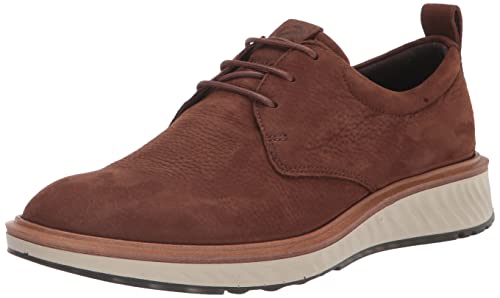 ECCO Men's ST.1 Hybrid Plain Toe Oxford, Potting Soil Nubuck, 6-6.5 - Image 1