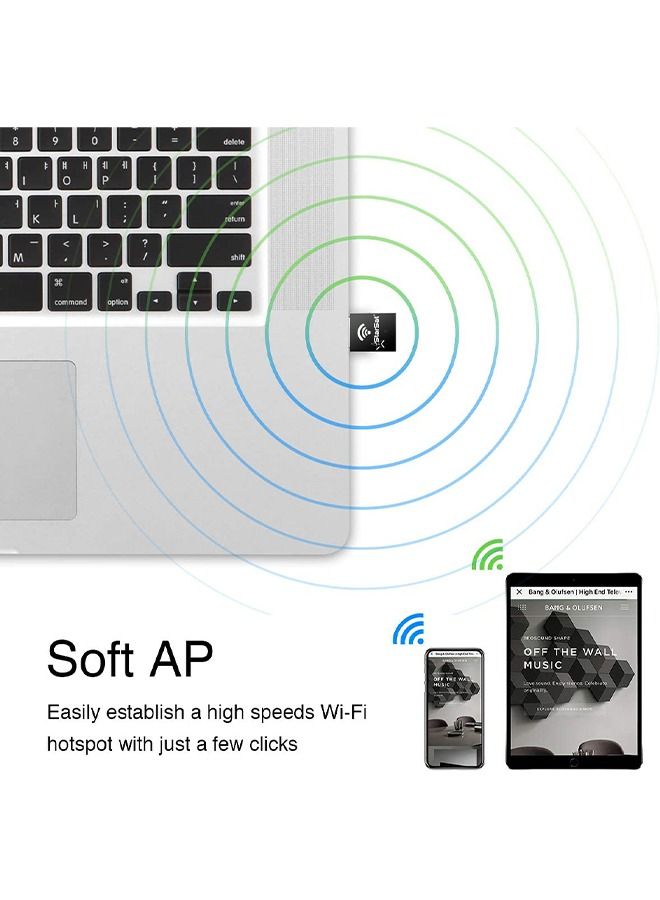 StarSat Mini USB WiFi dongle 2.4ghz Black 1 piece