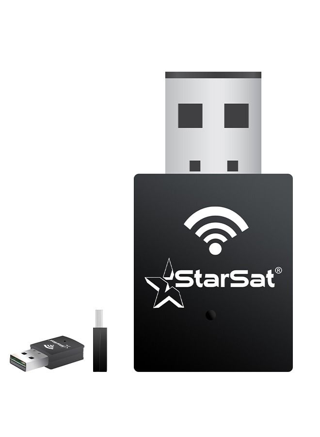 StarSat Mini USB WiFi dongle 2.4ghz Black 1 piece