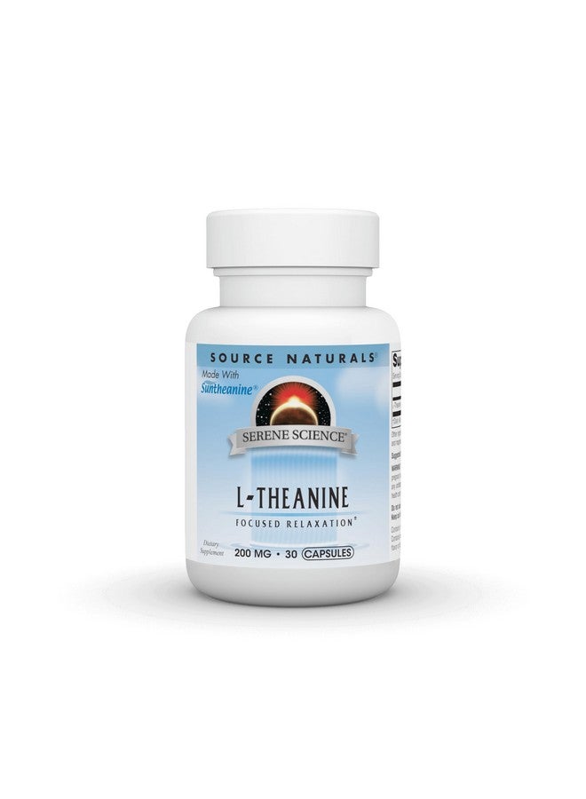 Source Naturals Serene Science L-Theanine, Made with Suntheanine, for Focused Relaxation, 200 mg - 30 Capsules - Image 1