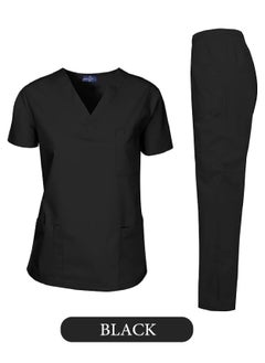 International Uniform L.L.C Medical Scrub Suit Black Color for Men and women  - Image 1