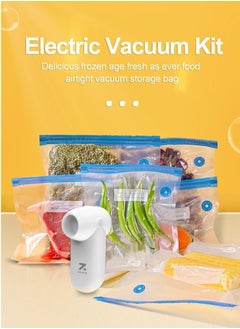 ZOLELE EV01 Portable Handheld Vacuum Sealing Machine with 20pcs Vacuum Sealer Bags Food Preservation 65kPa Suction Force Multifunctional Food Sealer  - Image 2