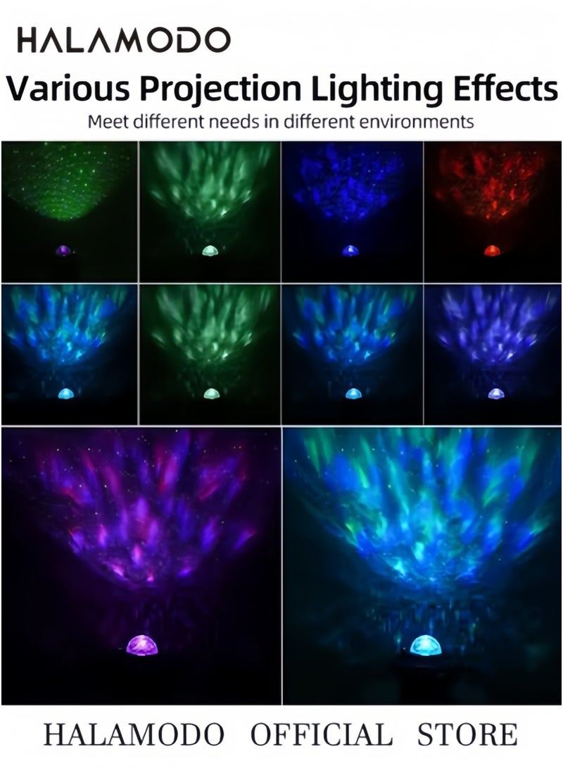 HALAMODO Galaxy Star Projector 3 in 1 Night Light 10 Color Bluetooth Night Lamp with Timer Remote & Bluetooth Speaker & White Noise Aurora Suitable as Decors in Gaming Room Bedroom Home Theater Ceiling - Image 3