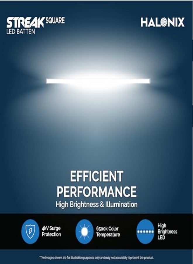 Halonix مصباح هالونيكس LED بقوة 36 واط | مصباح لوتس LED بطول 4 أقدام لغرفة المعيشة وغرفة النوم | ضوء نهاري بارد، عبوة من قطعة واحدة - Image 3