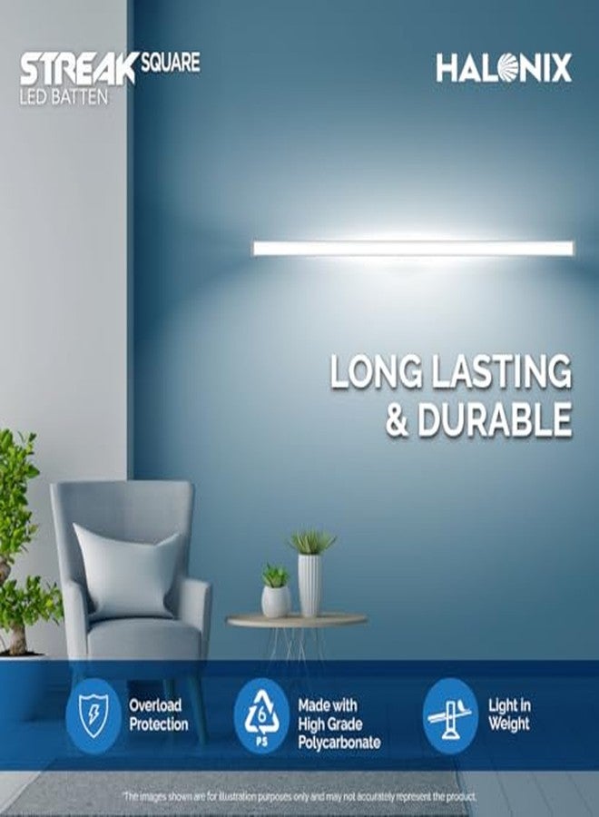 Halonix مصباح هالونيكس LED بقوة 36 واط | مصباح لوتس LED بطول 4 أقدام لغرفة المعيشة وغرفة النوم | ضوء نهاري بارد، عبوة من قطعة واحدة - Image 4