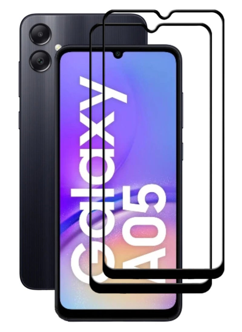 ACLIX 2 Pieces Antistatic ESD Dustproof Premium Quality High Definition Tempered Glass Screen Protector Designed For Samsung Galaxy A05 - Image 1