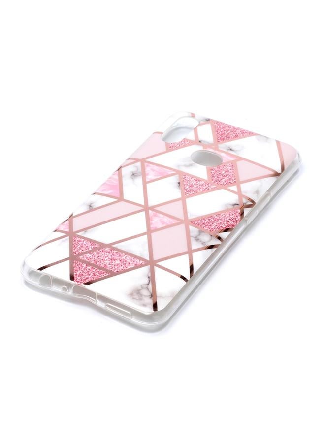 Case For Galaxy A10s Plating Marble Pattern Soft TPU Protective Case