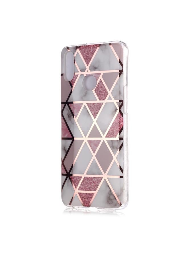 Case For Galaxy A10s Plating Marble Pattern Soft TPU Protective Case