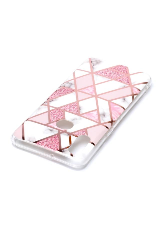 Case For Galaxy A10s Plating Marble Pattern Soft TPU Protective Case