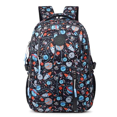 HOT Shot Polyester 13 Cms Grey School 30 LTR Medium Size Standard Backpack (502) - Image 5