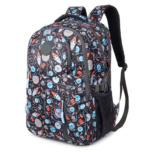 HOT Shot Polyester 13 Cms Grey School 30 LTR Medium Size Standard Backpack (502) - Image 2
