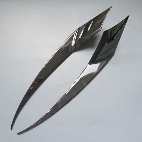 ZiWen New Front Bumper Headlight Cover Eyelid Trims For Honda Accord 2023 2024 2025 (Gloss Black) - Image 3