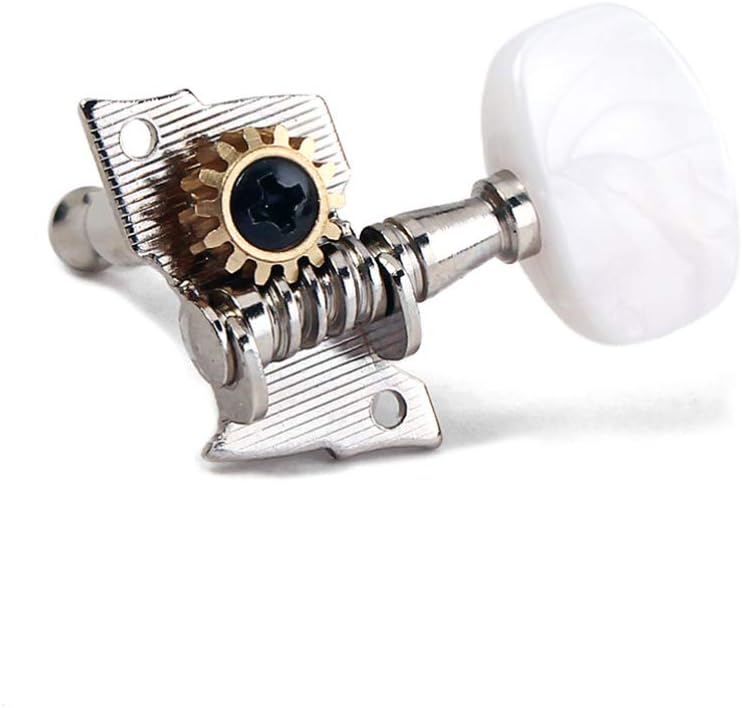 comfrt 5pcs Banjo String Tuning Pegs Guitar Tuner Machine Heads Knobs Tuning Keys for Acoustic Electric Guitar Ukulele Banjo (Silver) - Image 4