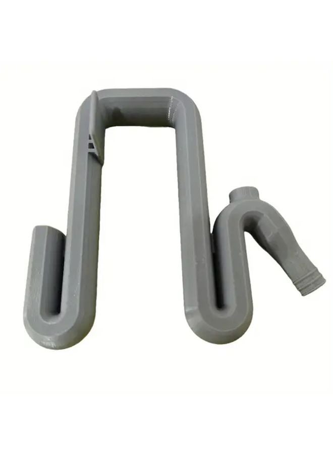 طقم خرطوم سيفون ذاتي الشفط الأبيض حل أنبوب تجاوز التصريف التلقائي - Image 5