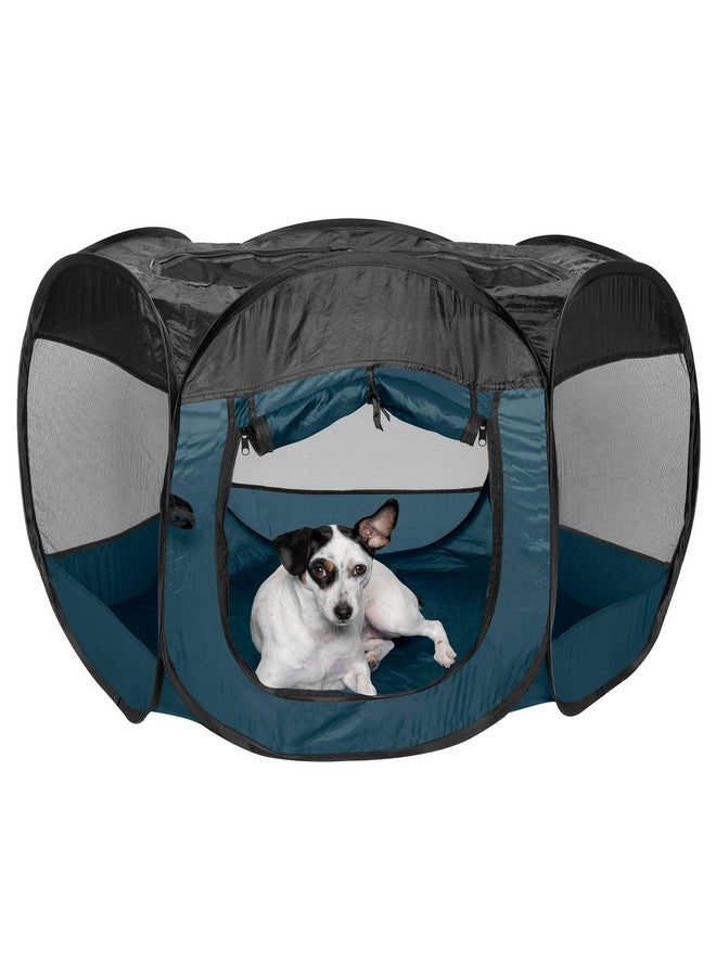 خيمة لعب الحيوانات الأليفة من فورهافن - أزرق بحري، مقاس متوسط - Image 1