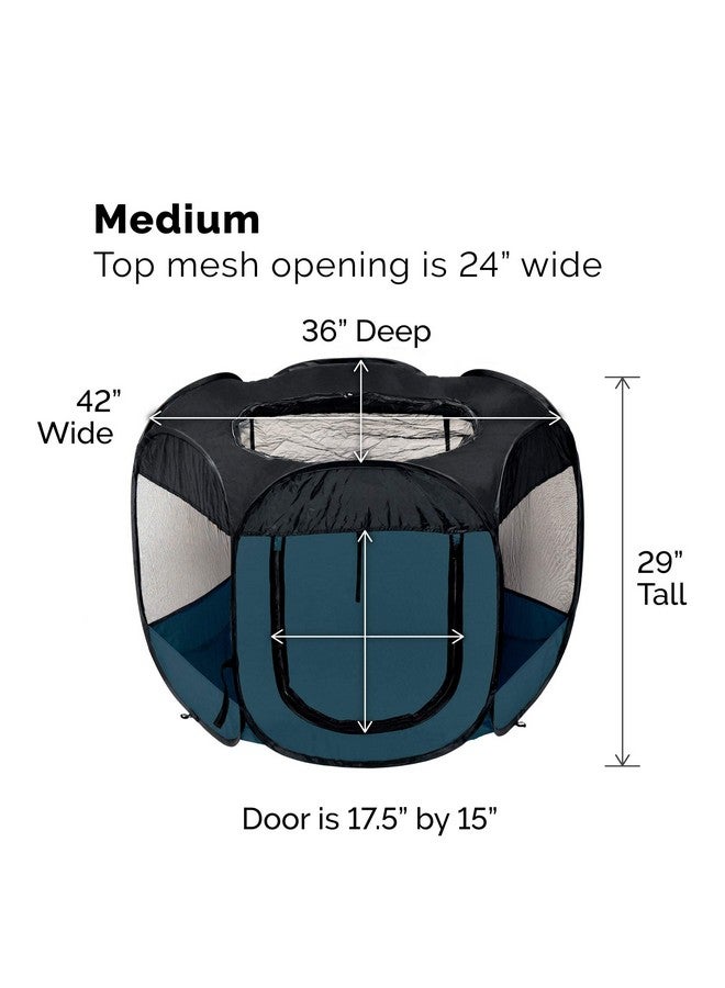 خيمة لعب الحيوانات الأليفة من فورهافن - أزرق بحري، مقاس متوسط - Image 2